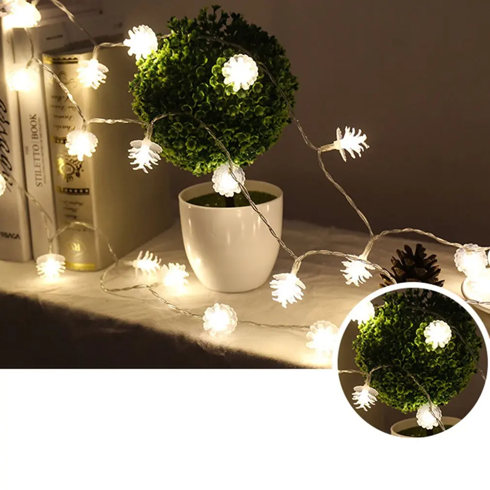 3 м 20 светодиодный фонарь сосновый конус светильник мигающий s метеоритный душ