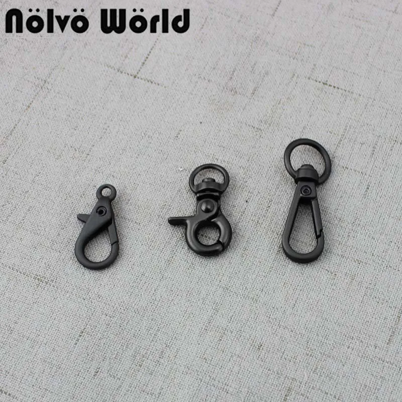 10 50 шт. высококачественные матовые черные вертлюжные зажимы для омаров