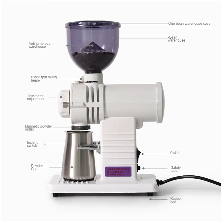 Ghost Tooth Electric Grinder Small Fuji Grinding Coffee Beans Automatic Commercial Italian Lock and Load Spray | Дом и сад