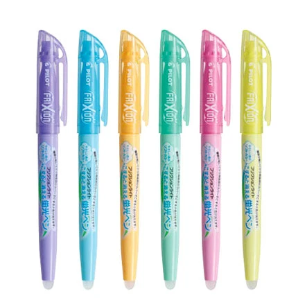 6Colors Set 6 шт. Pilot FriXion светильник стираемый маркер флуоресцентная ручка SFL-10SL 6 мягких цветных чернил стираемые Пишущие принадлежности - Цвет: 6Colors Set