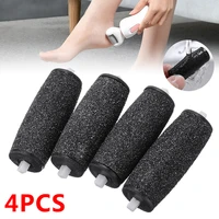 mayitr 4pcs extra coarse replacement refill roller head dark gray for electric pedicure foot file tools