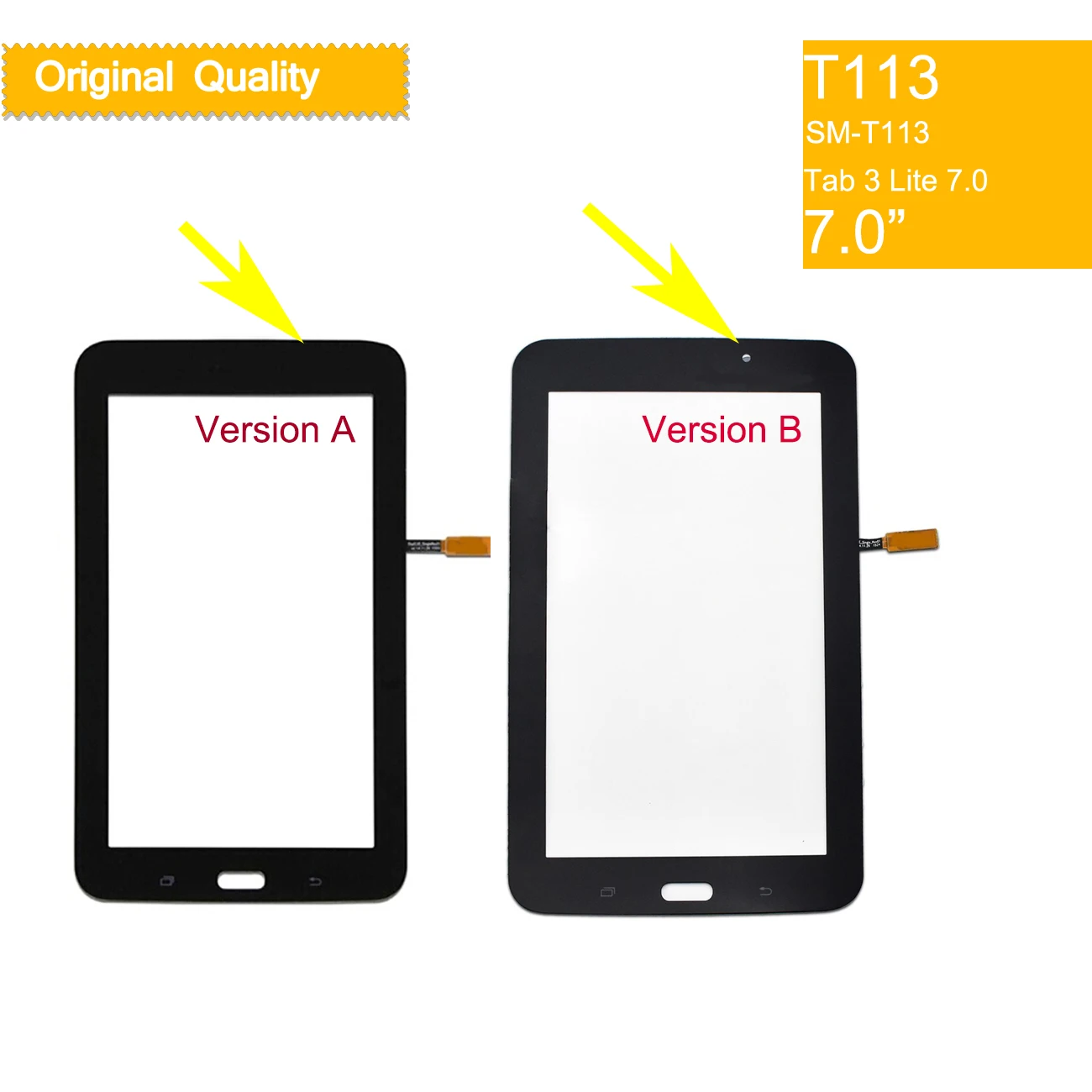 10 шт./партия для Samsung Galaxy Tab 3 LITE 7,0 SM-T113 T113 T113NU T114 сенсорный экран дигитайзер Передняя стеклянная панель сенсорный экран