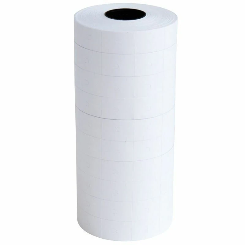 Термальная бумажная наклейка рулон 23x16 мм непрерывная термостойкая для прямого
