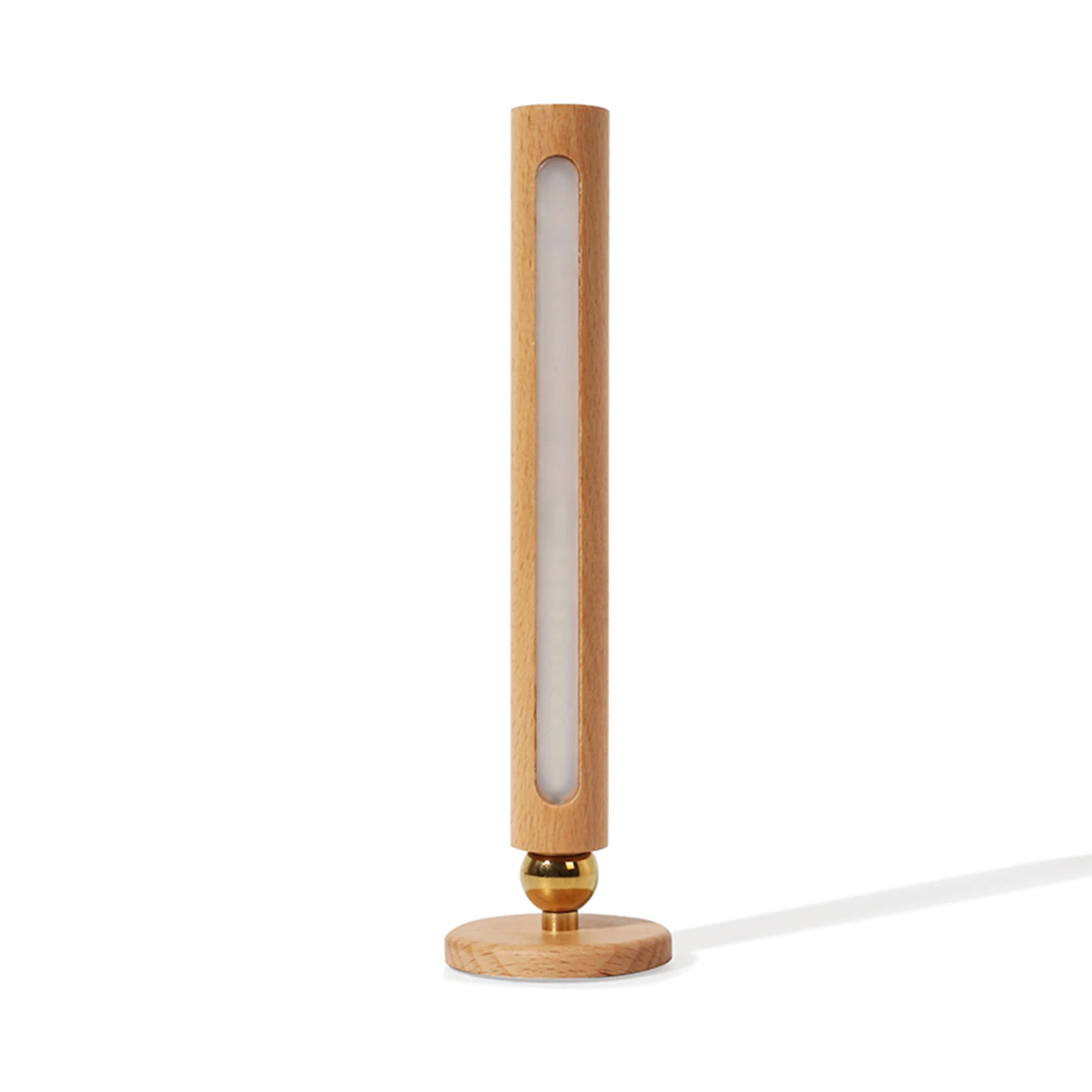 

360° Rotatable USB Charging Wood Indoor Wall Light Adjustable Brightness Touch Switch Corridor Lights Night Lamp for Bedroom