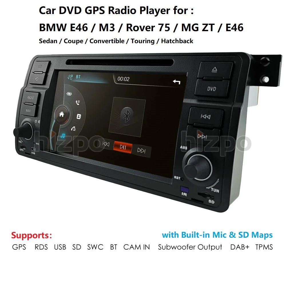 Автомобильный мультимедийный плеер DAB + автомобильное радио DVD GPS для BMW E46 M3 325 3er 318