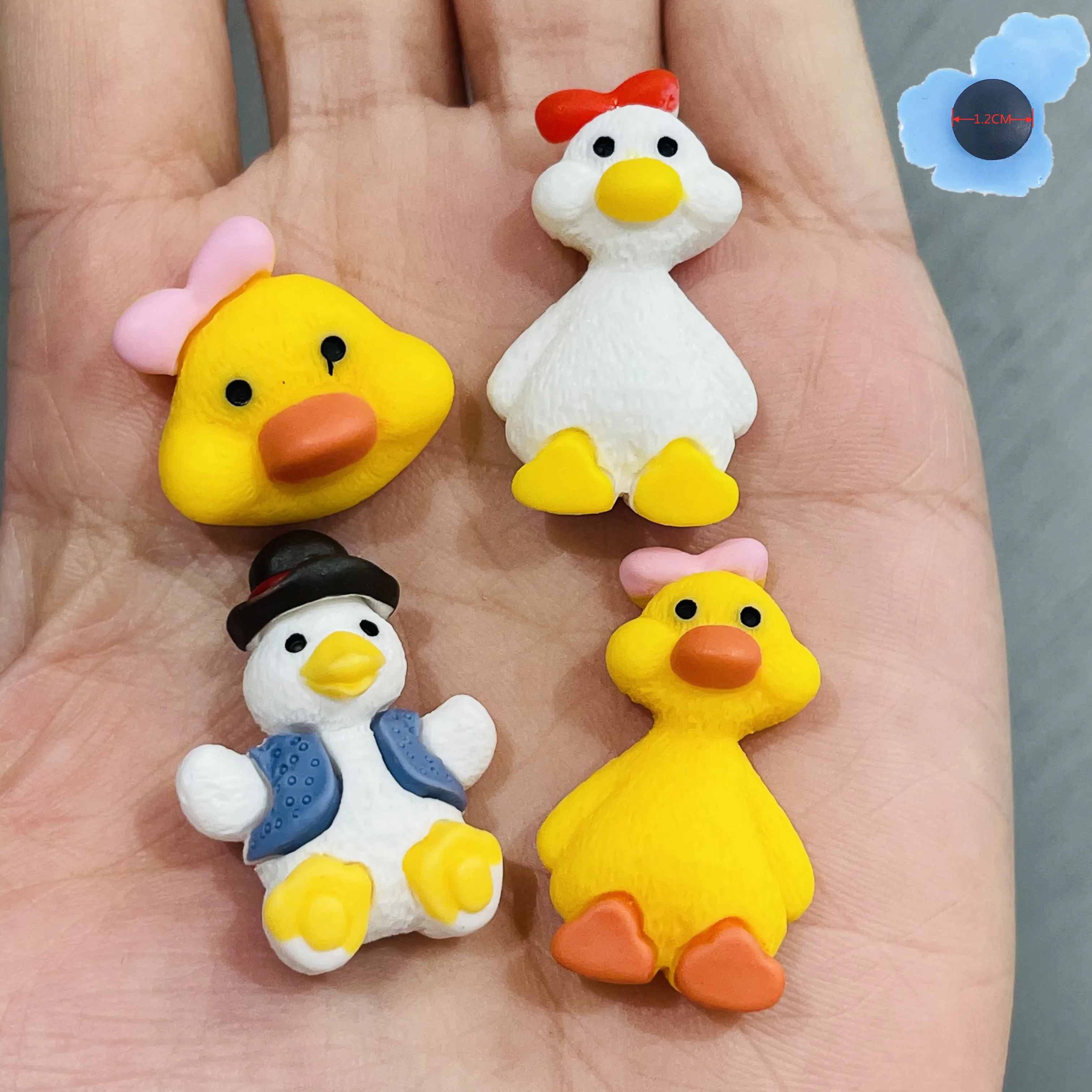 

Wholesale 50pcs Yellow Duck Children Shoes Accessories Garden Shoe Decorations Fit Croc Jibz Charm Bracelet