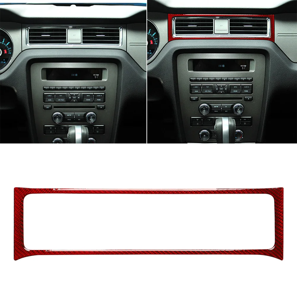 

Carbon Fiber Part of The Door Lock Suitable for Ford Mustang 2009-2013 Center Console Air Conditioning Air Outlet Frame Parts