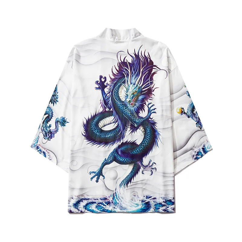 Японское кимоно кардиган для мужчин летняя Новинка Haori Samurai Kimonos каратэ уличная
