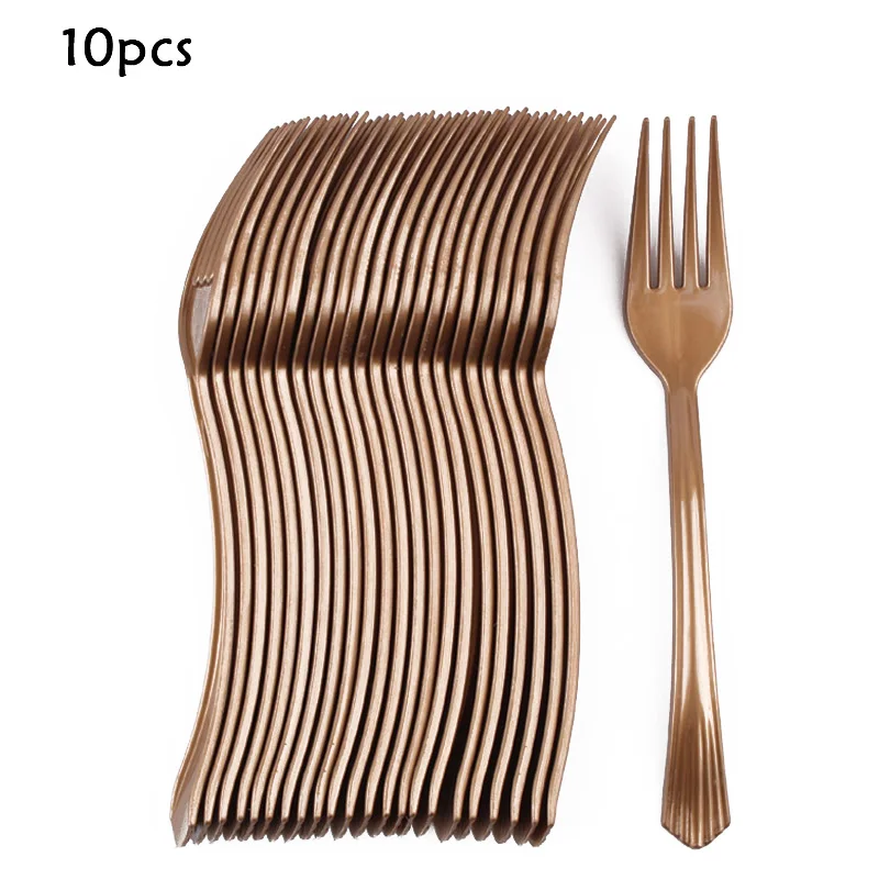 Одноразовые столовые приборы с изображением звездного неба фиолетового цвета |