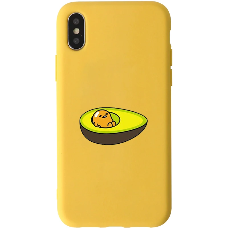 Style 4 JAMULAR Cute Gudetama Lazy Egg Phone Case For iPhone 7 11 Pro XS MAX X XR 8 6 6s Plus Novelty Yellow Soft Silicone Back Cover - Цвет: Style 4