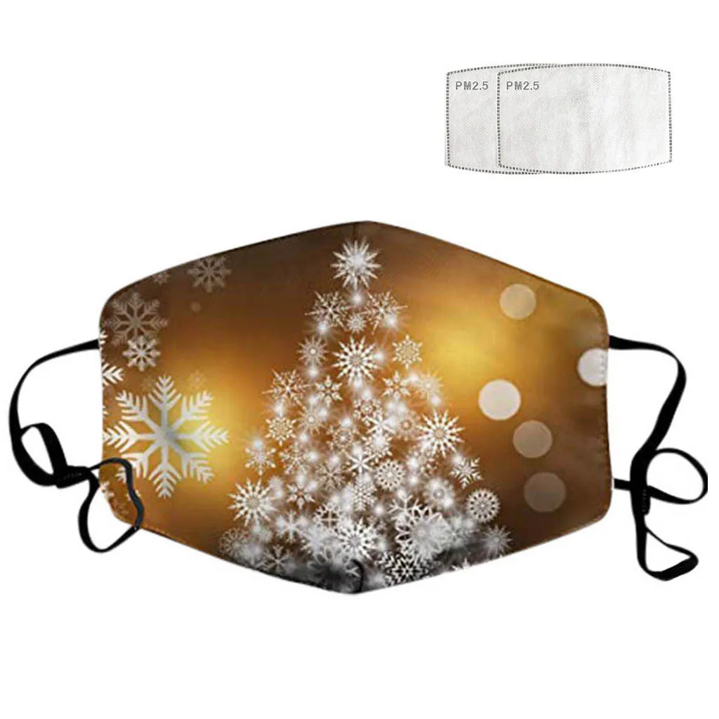 Маска для взрослых моющаяся маска с рождественскими выражениями можно