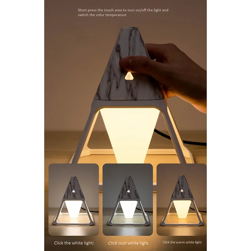 

Pyramid Humidifier, Household 140Ml Large Capacity Ultrasonic Silent Intelligent Humidifier Aroma Diffuser