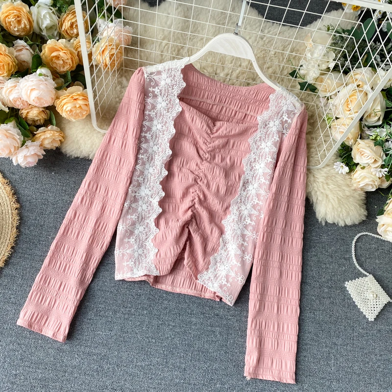 Блузы в Корейском стиле Shein Новый Хань Вариант Ретро вечерние принес Милая