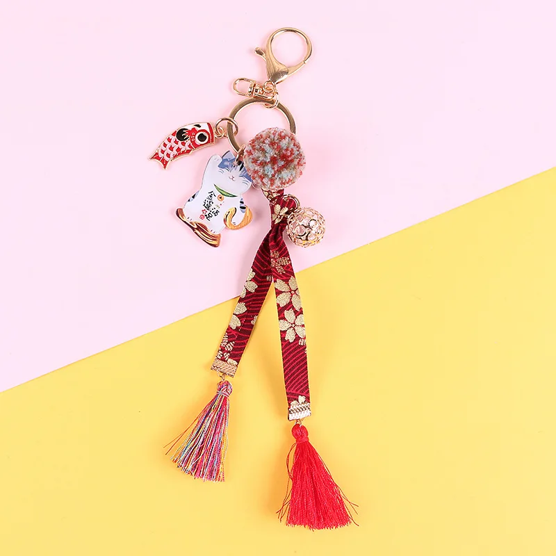 Милый брелок в форме рыбы для счастливого кота телефон подвеска плюшевый шар