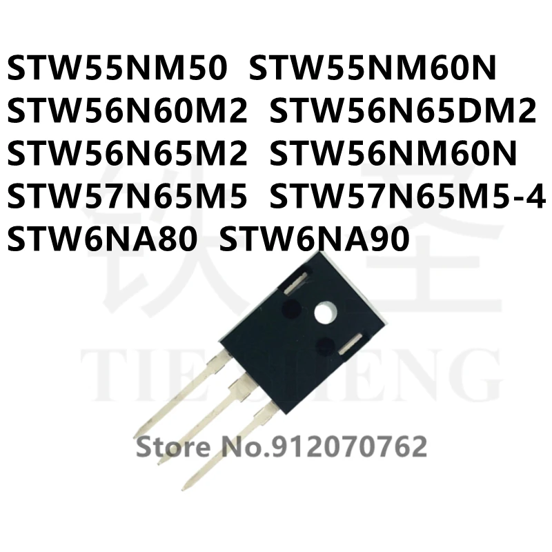 

10PCS/LOT STW55NM50 STW55NM60N STW56N60M2 STW56N65DM2 STW56N65M2 STW56NM60N STW57N65M5 STW57N65M5-4 STW6NA80 STW6NA90 TO-247