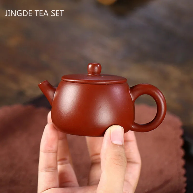 

Аутентичный чайный горшок Yixing из фиолетовой глины, необработанная руда Dahongpao, красивый чайный горшок, домашний шар, фильтр с отверстием, чай...