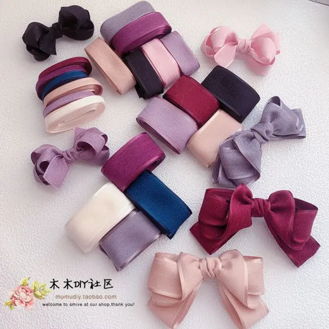 

Xueerni Double-sided Ribbon Korea Imported Ribbon Bow Hair Accessories Materials