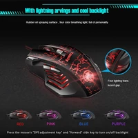 imice a7 gamer mouse colorful backlight high precision optical engine abs led optical wired gaming mouse with programming keys