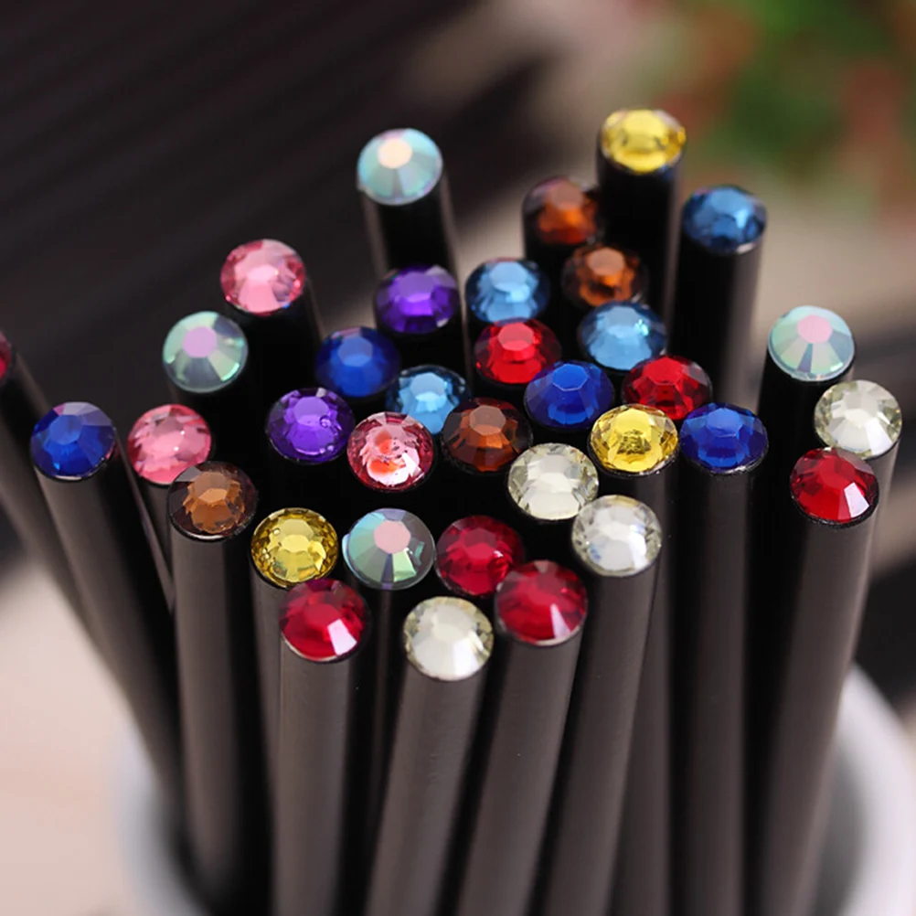 

2 шт./компл. симпатичный карандаш с бриллиантами Hb, канцелярские товары, принадлежности для рисования для школы и офиса