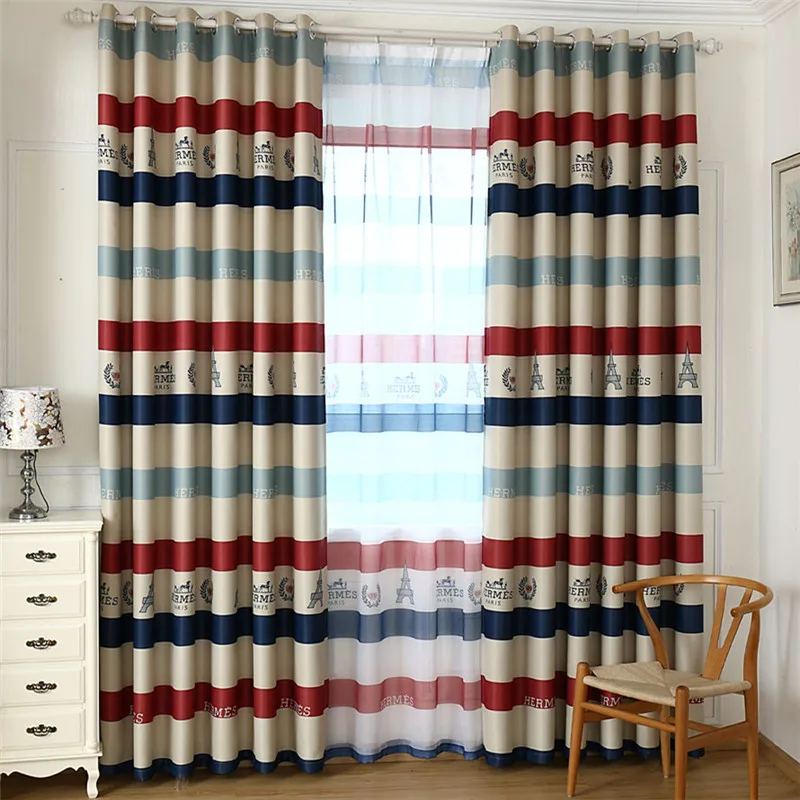 

Ready Stock Cartoon Bohemia Pattern Blackout Curtains For Children Living Room Bedroom Window Treatments for Boys 2JL264A