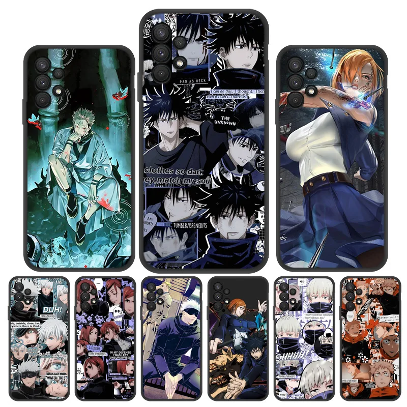 

A53 5G Case For Samsung A52S 5G Case Anime Galaxy A13 A33 A32 A50 A51 A12 A22 A31 S23 S20 FE S21 S22 Ultra Jujutsu Kaisen Cover