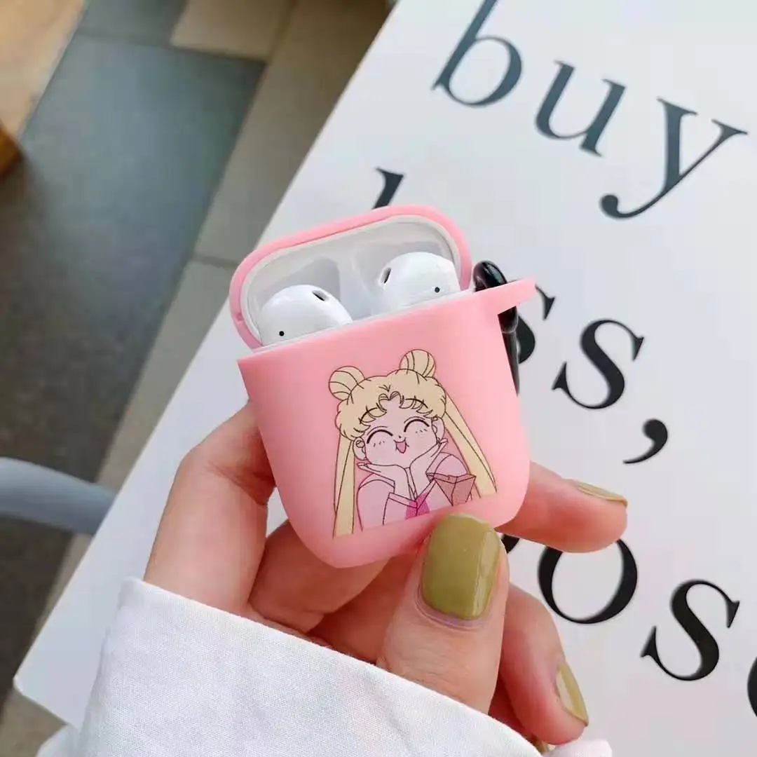 3D мультфильм для Airpods силиконовый стежок чехол для Apple Air pods милый чехол для гарнитуры наушников чехол для Earpods аксессуары