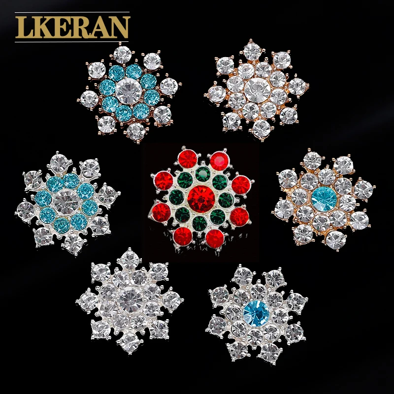 LKERAN 2019 ледяной фестиваль 10 шт. двухцветные Рождественские снежинки Стразы