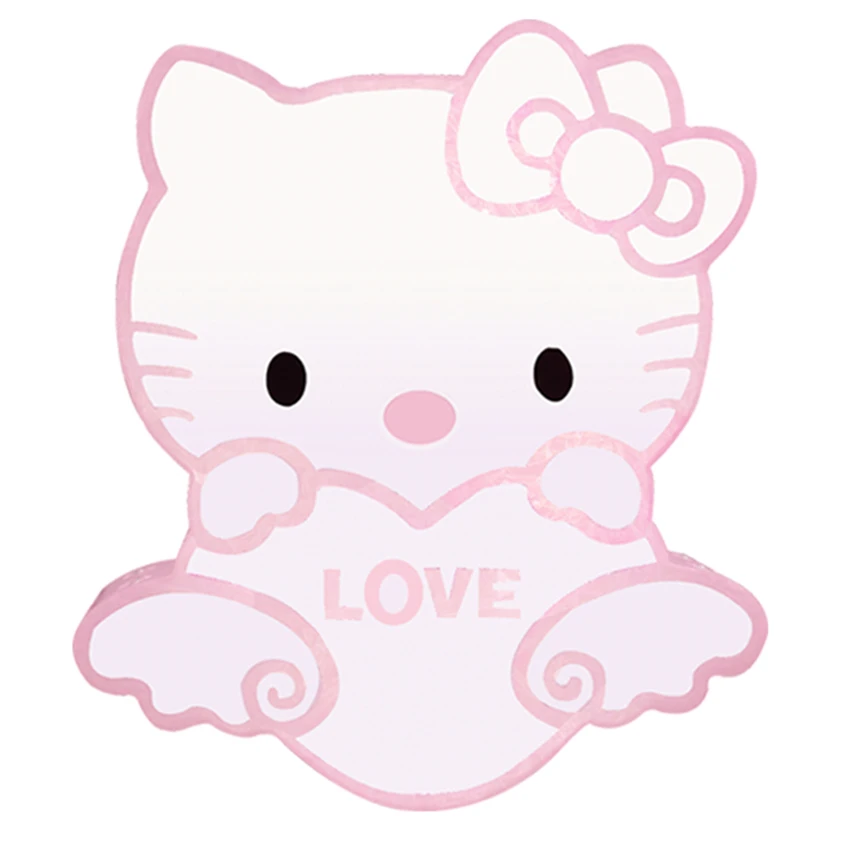 Мультяшные скандинавские потолочные светильники с розовым котенком для детской