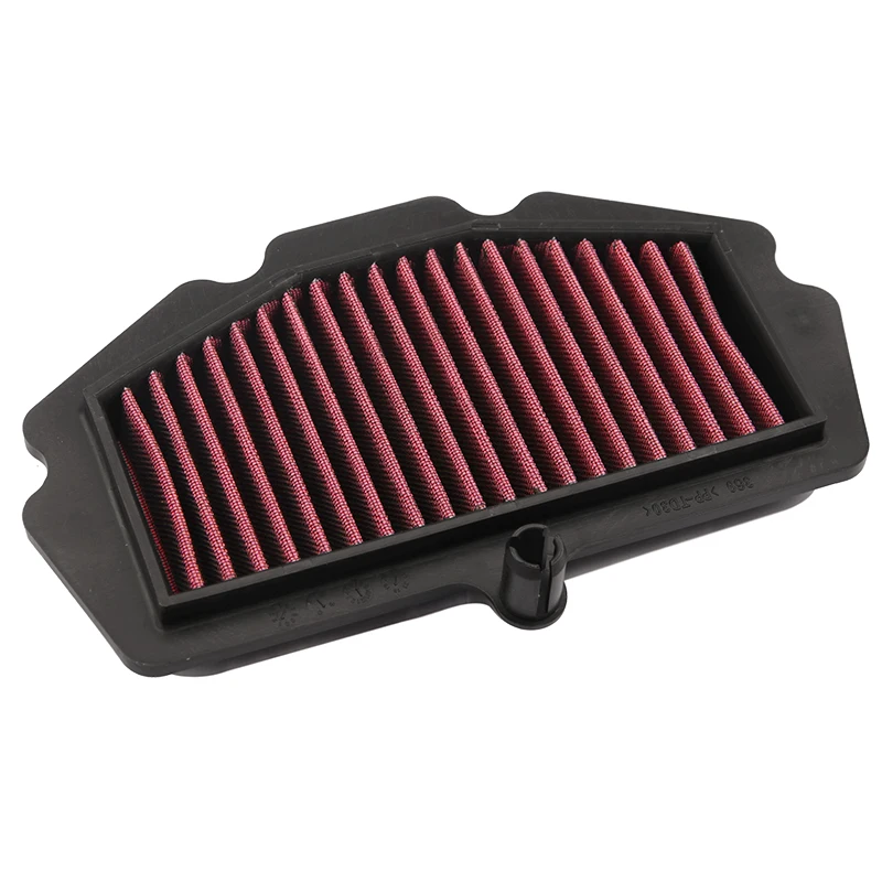 Моющийся черный воздухозаборник для мотоцикла высококачественный воздушный