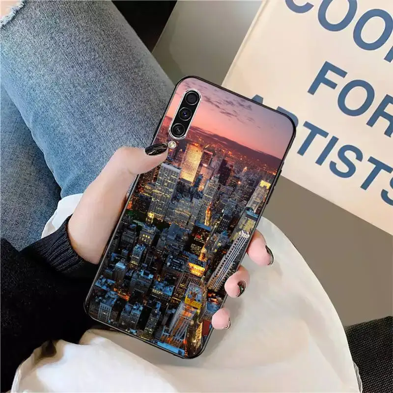 

New York City Phone Case For Samsung galaxy S 9 10 20 A 10 21 30 31 40 50 51 71 s note 20 j 4 2018 plus