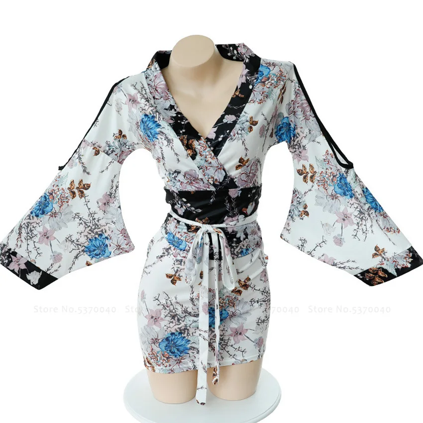 Женское традиционное японское кимоно гейши банное платье Восточное сексуальное
