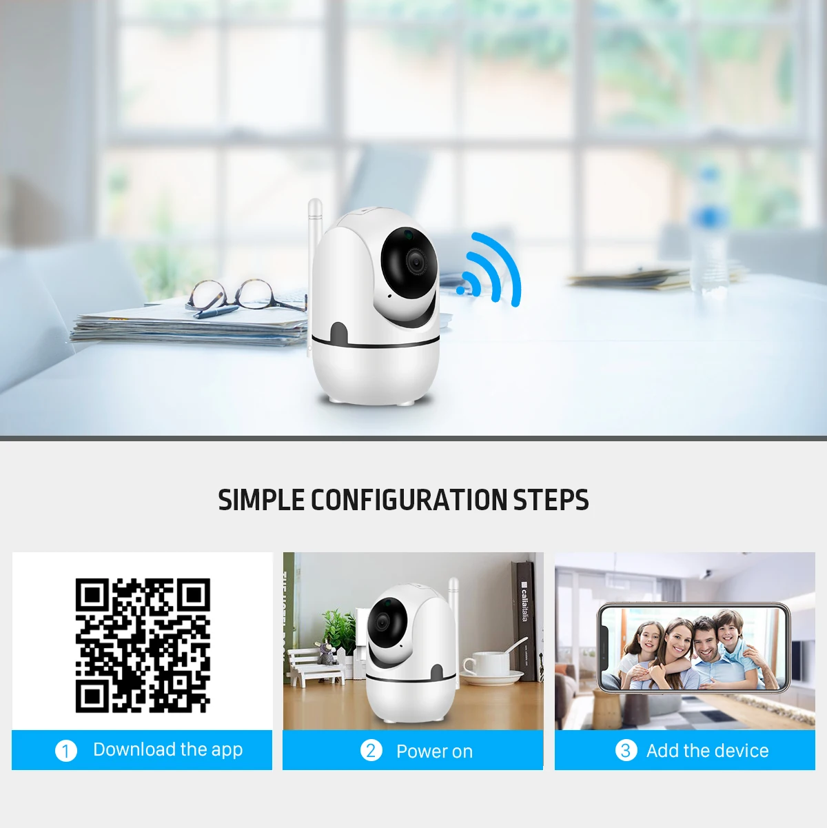 Беспроводная ip-камера с разрешением 1080 P, Wifi, смарт-камера с автоматическим отслеживанием, домашняя охранная система, умная сигнализация, CCTV сетевая камера для помещений, детский монитор