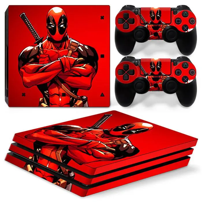 6 Pop Viny Наклейка для PS4 Pro консоль+ 2 кожаная наклейка на контроллер для sony Playstation 4 Pro игровые аксессуары - Цвет: 6