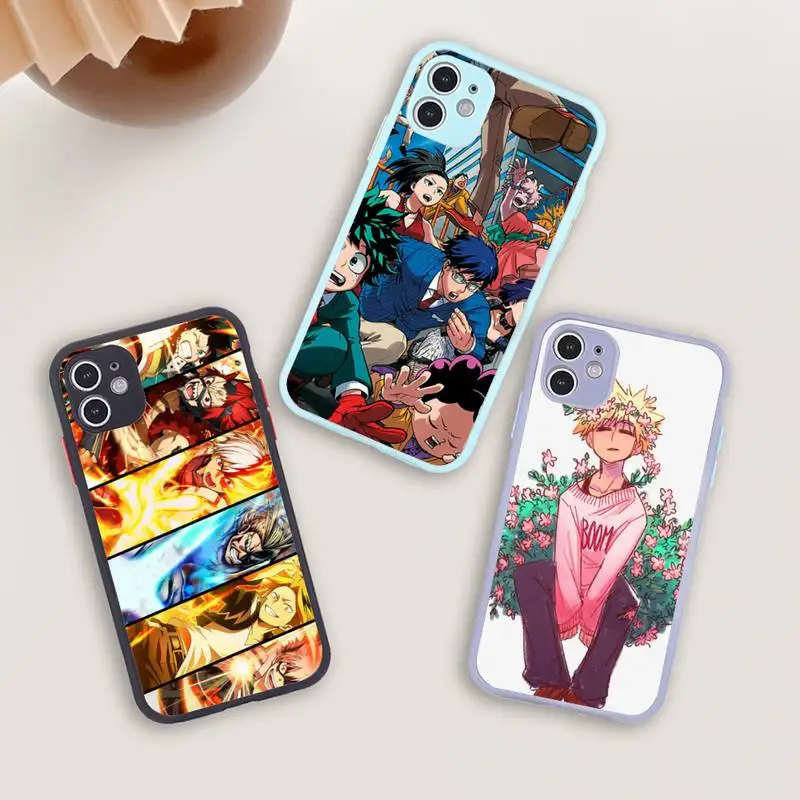 

King Queen Phone Case For iPhone 12 11 Mini Pro XR XS Max 7 8 Plus X Matte transparent blue Back Cover