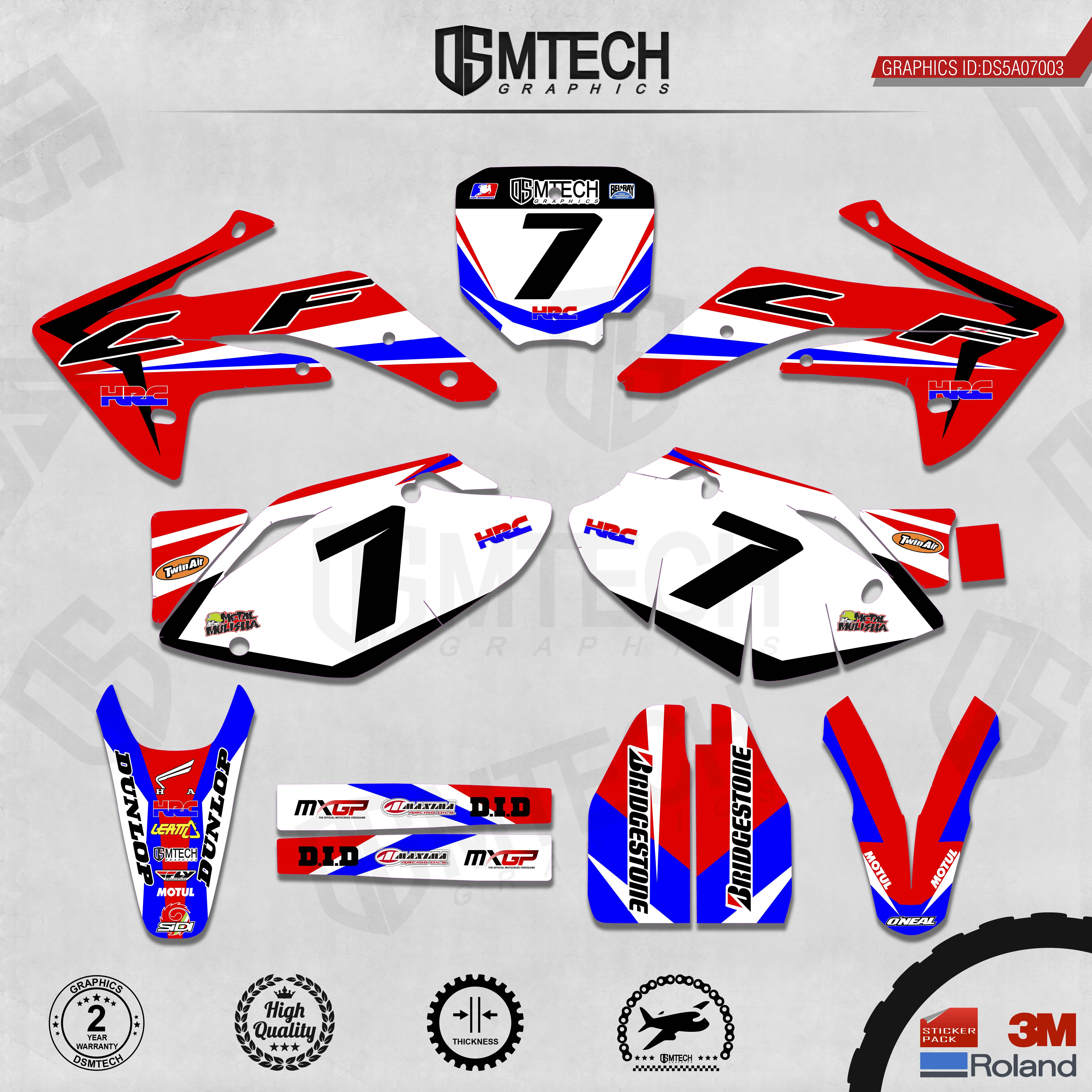 DSMTECH Customized Team Graphics Backgrounds Decals 3M Custom Stickers For 2007-2009 2010-2012 2013-2015 2016-2020 CRF150R 003