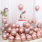 Надувные шары из розового золота, 25 шт., металлические, для вечеринки по случаю детского дня рождения, вечеривечерние It's A Boy или It's A Girl, украшения детский душ