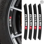 4 шт., наклейки на автомобильные диски, колесные Переводные картинки с логотипом автомобиля для Nismo Nissan Qashqai J10 X Trail T32 Tiida Juke Primera Note