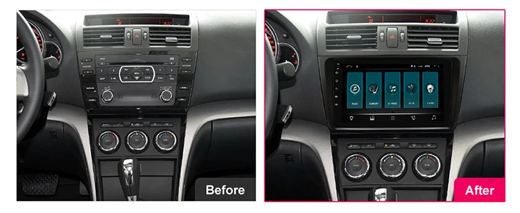 Автомобильный Радио мультимедийный плеер для Mazda 6 Gh 2008- 2Din Android 9,0 Авторадио gps навигация мазда 6 II Ультра магнитофон