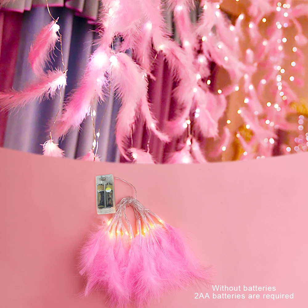 

Перо строка светильник Led Fairy Шторы светильник декоративные Батарея приведенный в действие Медный провод Шторы светильник для дома Свадебн...