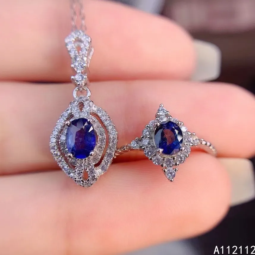 Ювелирные изделия из чистого серебра 925 пробы вставки драгоценного камня женский