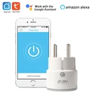 NEO Мини Смарт Мощность гнездо 16A ЕС Wi-Fi Беспроводной мини переключатель дистанционного Управление таймер на выходе работать с Google Home, Alexa
