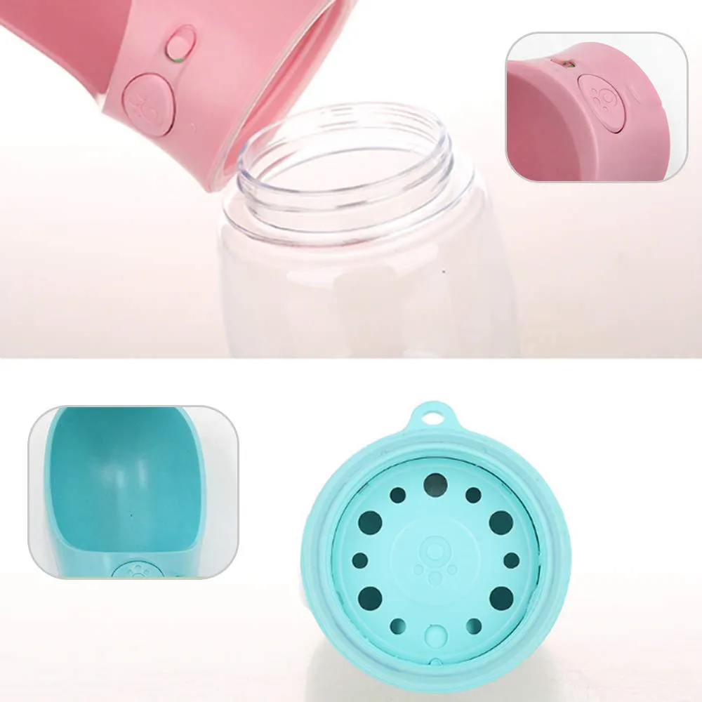 Бутылка для воды собак Портативный походная кружка с защитой от протекания