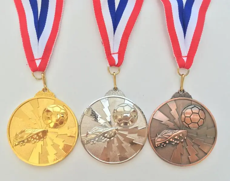 Горячая Распродажа спортивные новые стильные соревнования медаль Футбольная