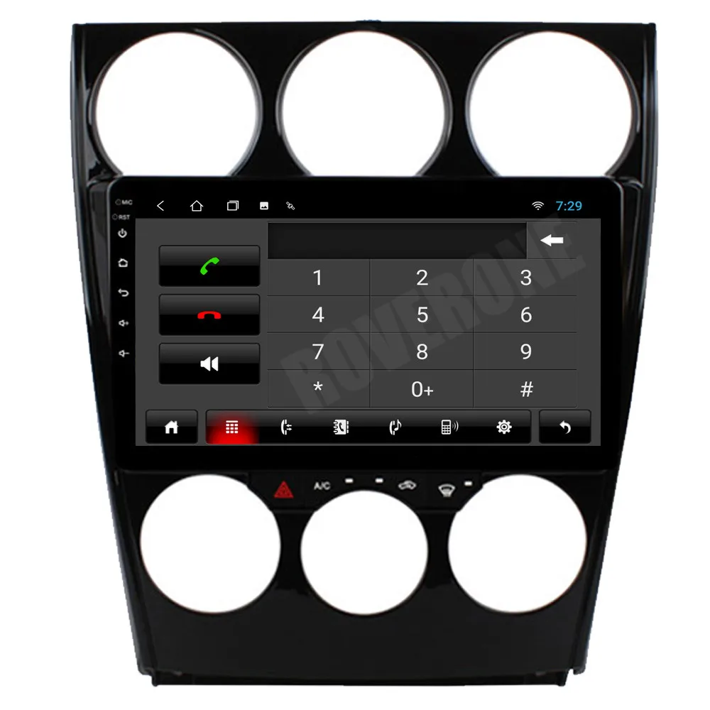 RoverOne Android 10 автомобильный мультимедийный плеер для Mazda 6 2002 2008 четырехъядерный