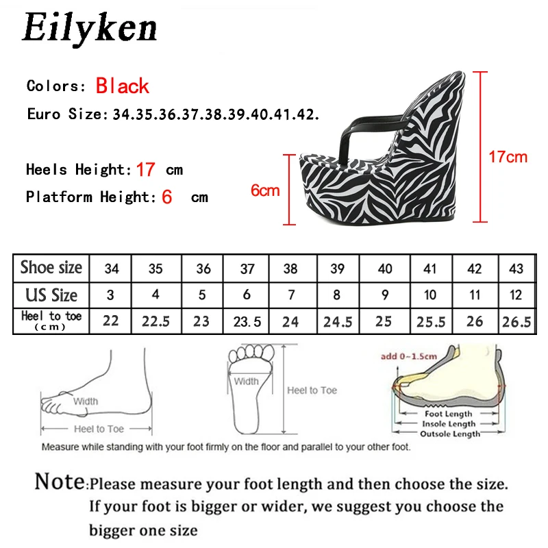 

Eilyken New Design Zebra Shape Thick Bottom Wedges Slippers Women Summer Sandals Fashion Platform Flip Flops Shoes High Heels