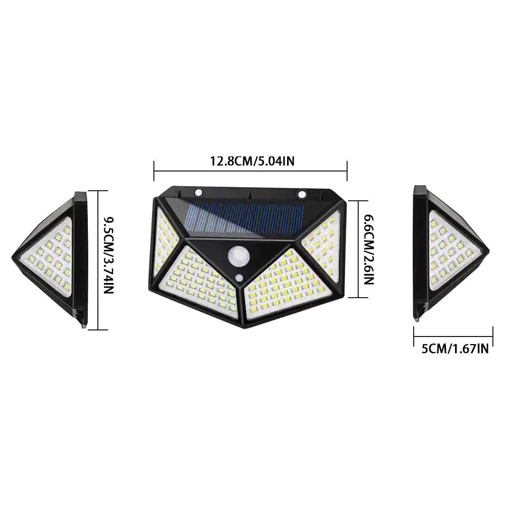 

Solar Light 100 LEDs Solar Lamp PIR Motion Sensor Wall Light IP65 Waterproof Solar Garden Lights Outdoor Security Light