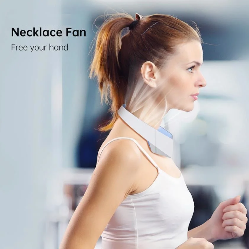 

Portable Neck Fan Cooling Hanging Neck Fan Rechargeable Mini USB Personal Fan Headphone Design For Outdoor Sports Indoor Office