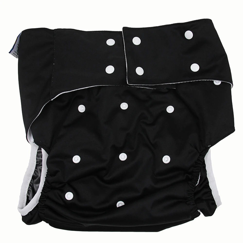 Подгузник для недержания моющиеся регулируемые подгузники взрослых черного и