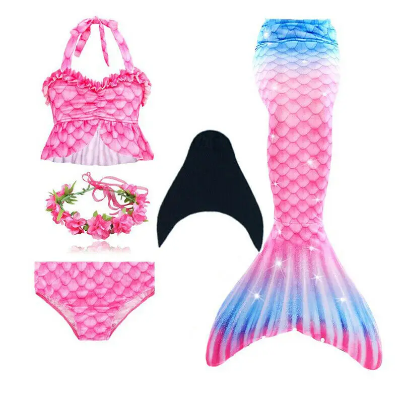 Купальный костюм Русалочки для девочек Детский купальный Ариэль 5 шт./компл.