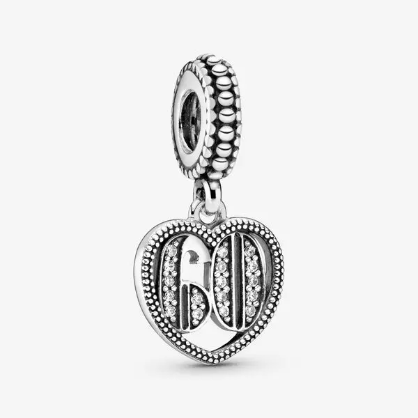 A2155 Очаровательный браслет Pandora, 925 пробы, серебряный, друг, королева, 21, 40, 50, 60, подвеска, Шарм из бисера, сделай сам, для изготовления ювелирных изделий, Berloque - Цвет: A2155